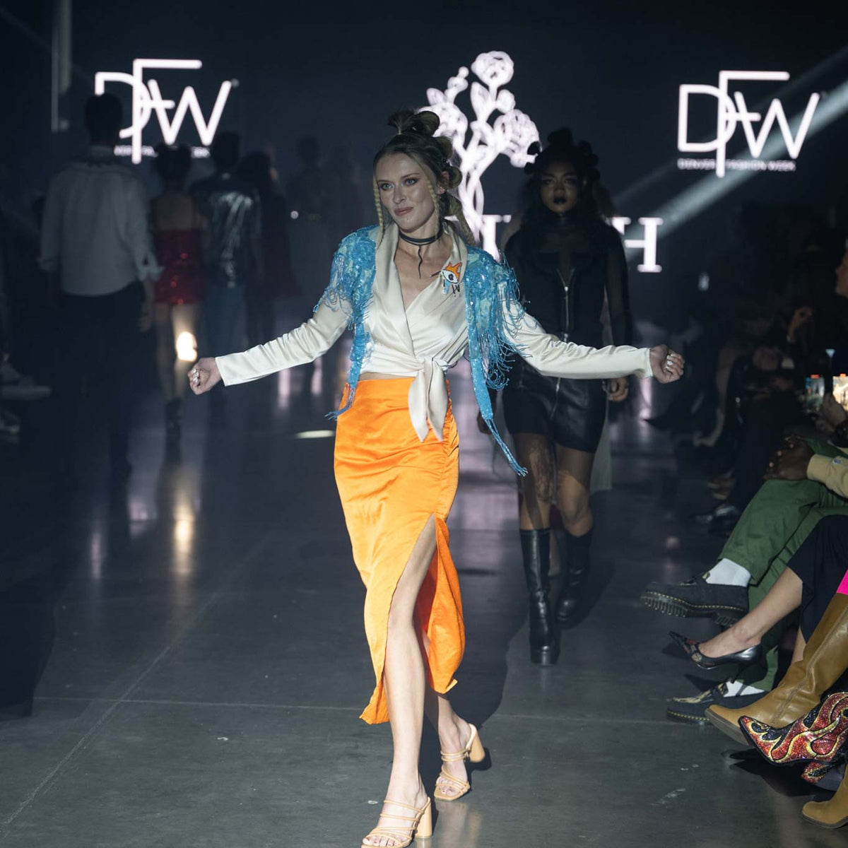 Snake Charm Ribbon Choker and Earrings handcrafted in Black Verdasil™, Verdalux™ collection — Designs That Elevate. Performance jewelry by KADEN & KAI®.