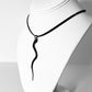 Snake Charm Necklace handcrafted in Black Verdasil® | Verdari Performance Jewelry |  KADEN & KAI®