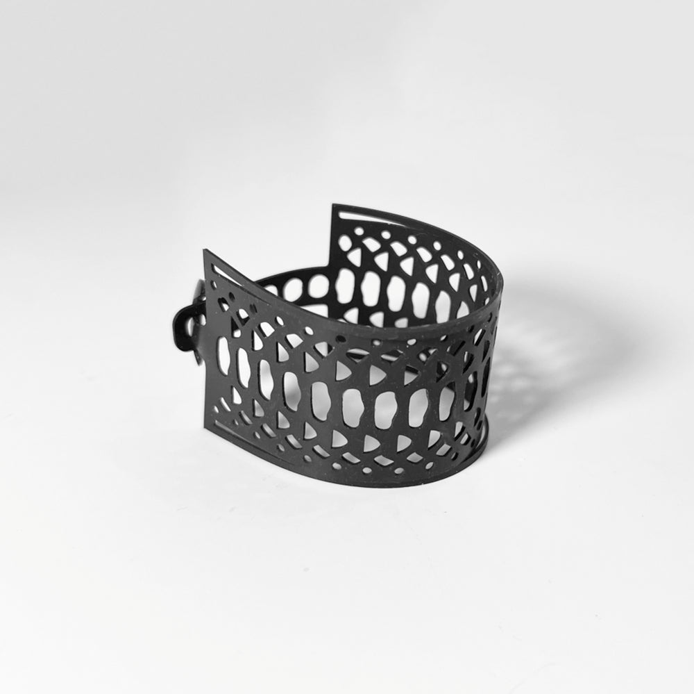 Snakeskin Bracelet handcrafted in White Verdasil® | Verdacious - Bold By Design | Sustainable Fashion Jewelry |  KADEN & KAI®