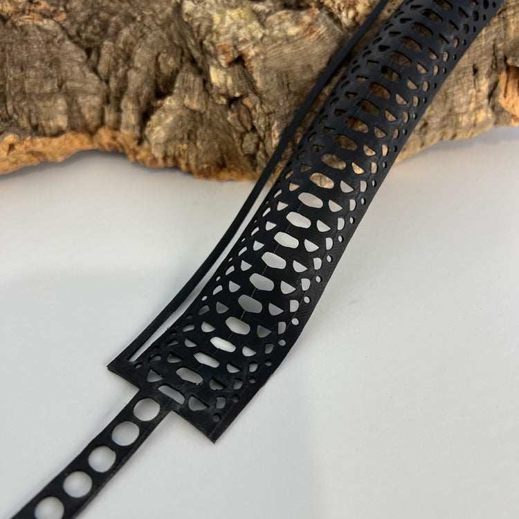 Snakeskin Choker handcrafted in Black Verdasil™, Verdacious™ collection — Bold By Design. Performance jewelry by KADEN & KAI®.