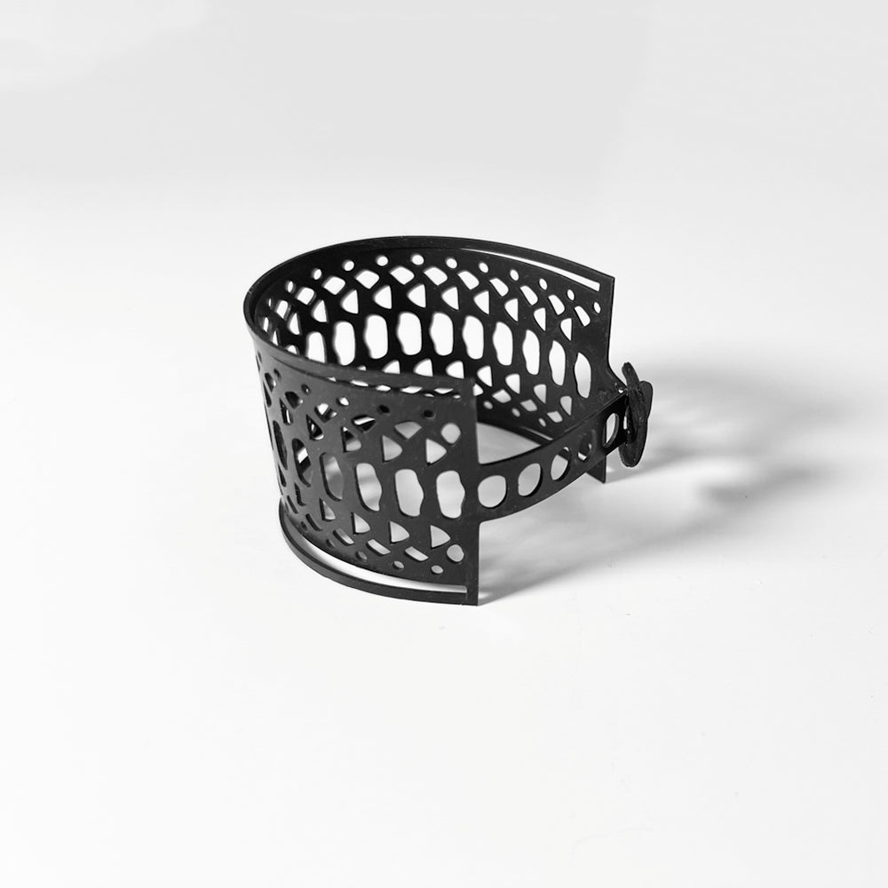 Snakeskin Bracelet handcrafted in Black Verdasil® | Verdacious - Bold By Design | Sustainable Fashion Jewelry |  KADEN & KAI®