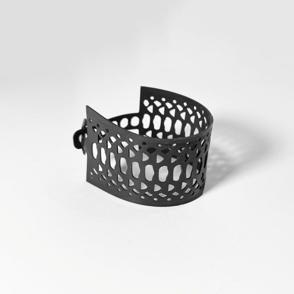 Snakeskin Bracelet handcrafted in Black Verdasil® | Verdari Performance Jewelry |  KADEN & KAI®