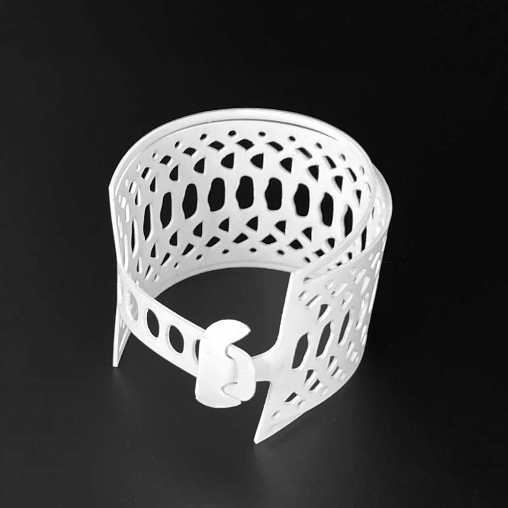 Snakeskin Bracelet handcrafted in White Verdasil® | Verdacious - Bold By Design | Sustainable Fashion Jewelry |  KADEN & KAI®