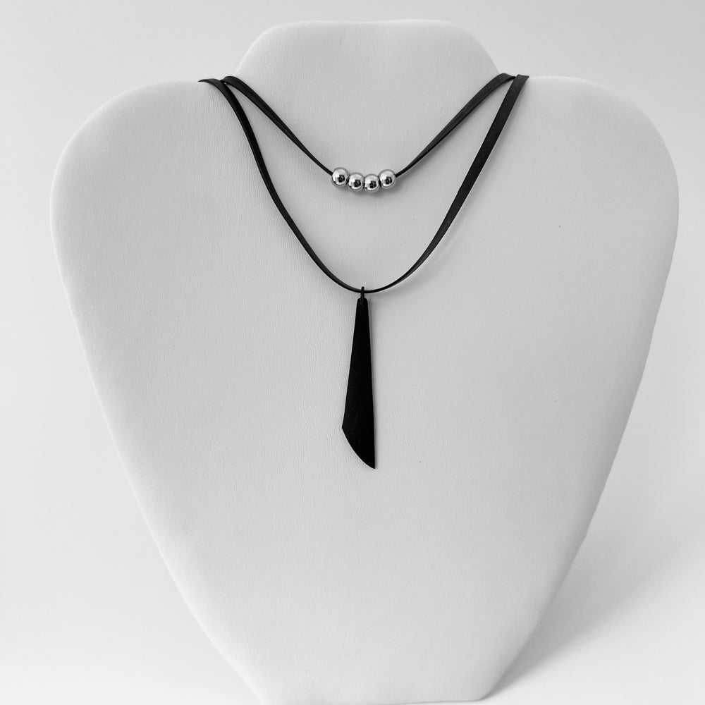 Star Nebula Necklace handcrafted in Black Verdasil™, Verdalux™ collection — Designs That Elevate. Performance jewelry by KADEN & KAI®.