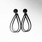 Super Sonic Earrings handcrafted in Black Verdasil® | Verdalure - Designs That Elevate | Performance Jewelry |  KADEN & KAI®