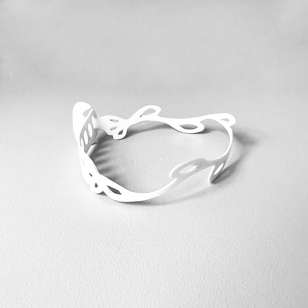 Sweet Ivy Bracelet handcrafted in White Verdasil™, Verdari™ collection — Designed For Motion. Performance jewelry by KADEN & KAI®.
