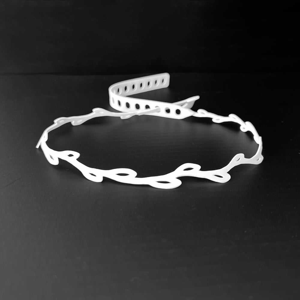 Sweet Ivy Choker Necklace handcrafted in White Verdasil® | Verdari - Designed for Motion | Sustainable Fashion Jewelry |  KADEN & KAI®