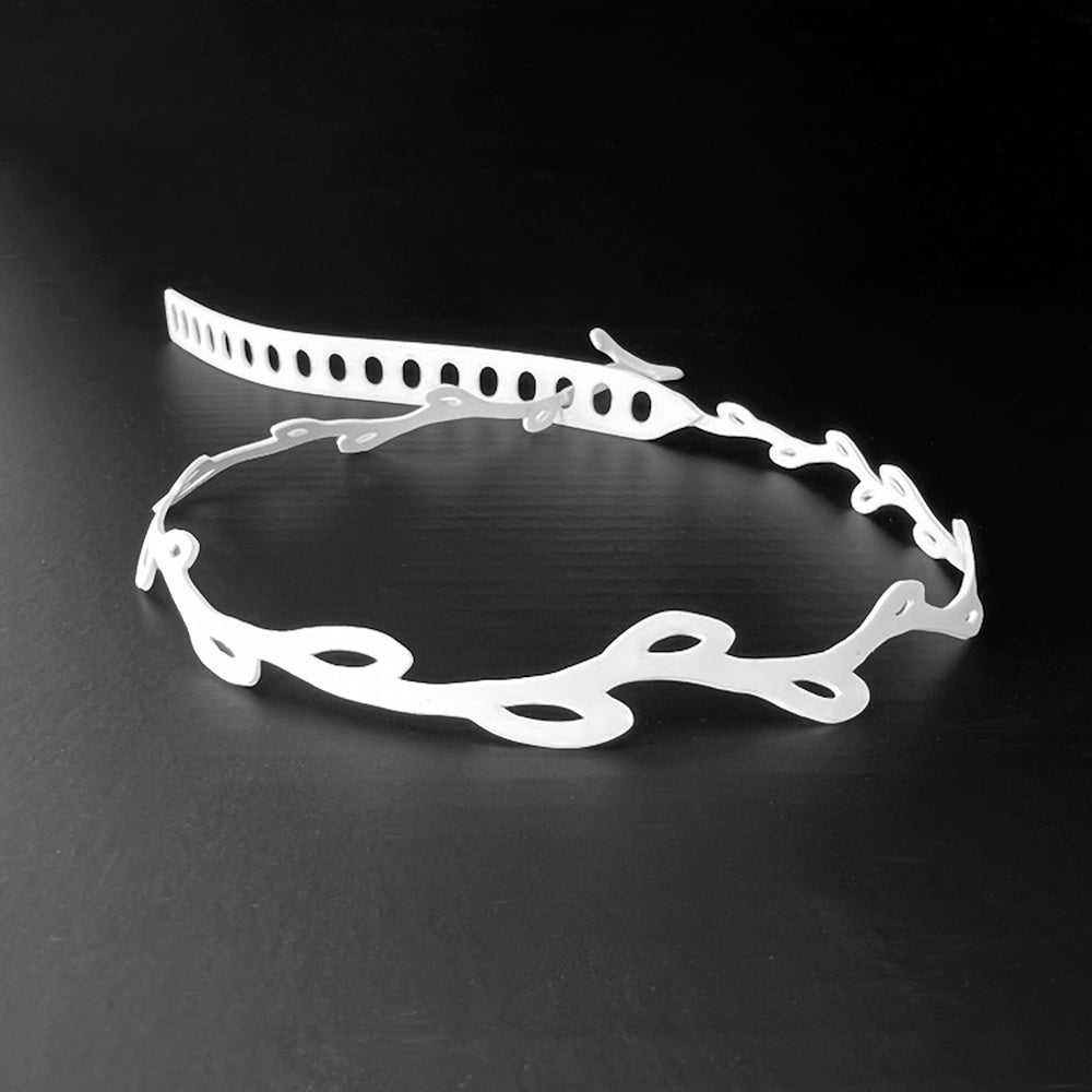 Sweet Ivy Choker Necklace handcrafted in White Verdasil® | Verdari - Designed for Motion | Sustainable Fashion Jewelry |  KADEN & KAI®