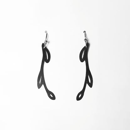 Sweet Ivy Earrings handcrafted in Black Verdasil® | Verdari - Designed for Motion | Sustainable Fashion Jewelry |  KADEN & KAI®