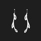 Sweet Ivy Earrings handcrafted in White Verdasil® | Verdari - Designed for Motion | Sustainable Fashion Jewelry |  KADEN & KAI®