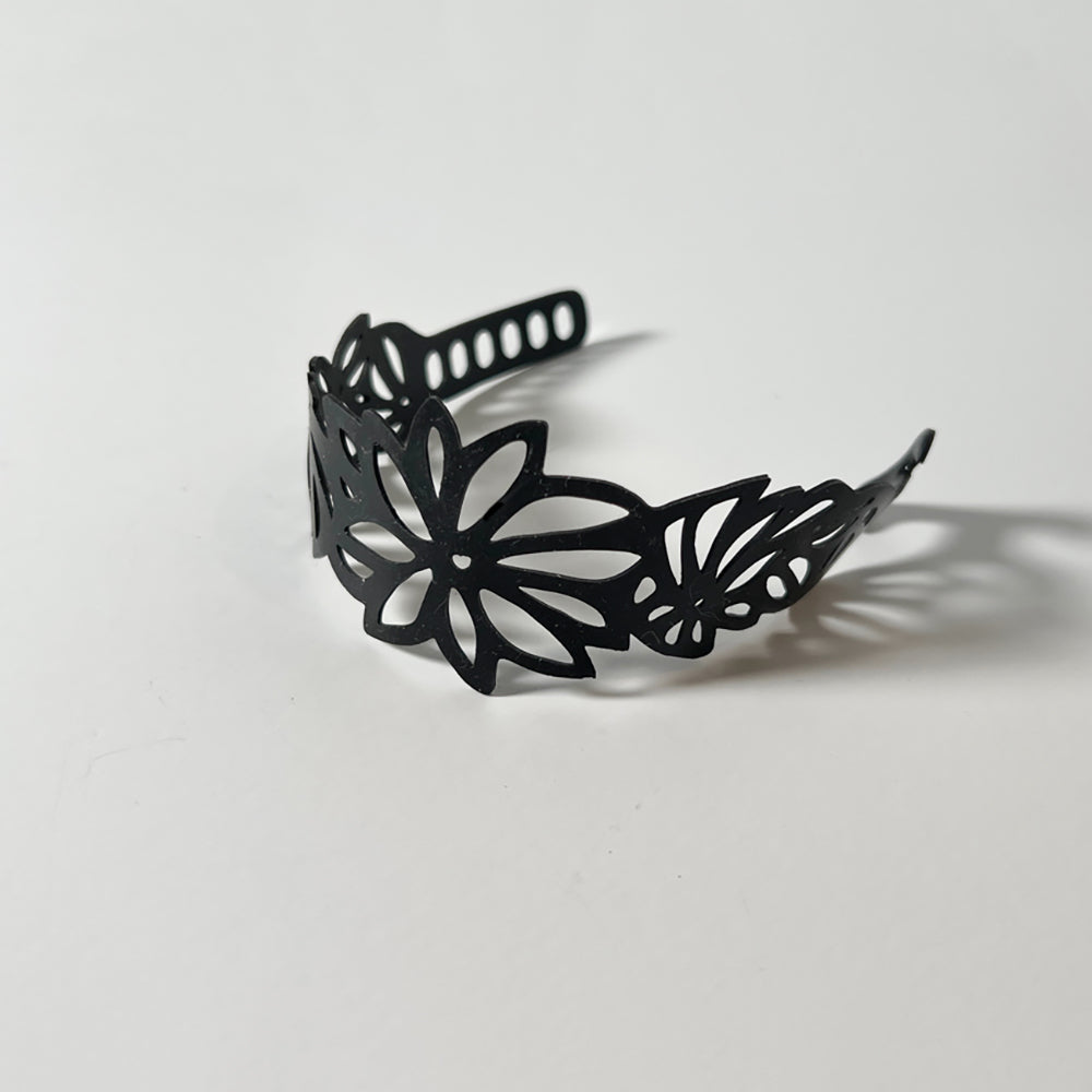 Tropical Flower Bracelet handcrafted in Black Verdasil® | Verdari Performance Jewelry |  KADEN & KAI®