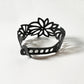 Tropical Flower Bracelet handcrafted in Black Verdasil® | Verdari Performance Jewelry |  KADEN & KAI®