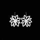Tropical Flower Earrings handcrafted in White Verdasil® | Verdalure - Designs That Elevate | Sustainable Fashion Jewelry |  KADEN & KAI®
