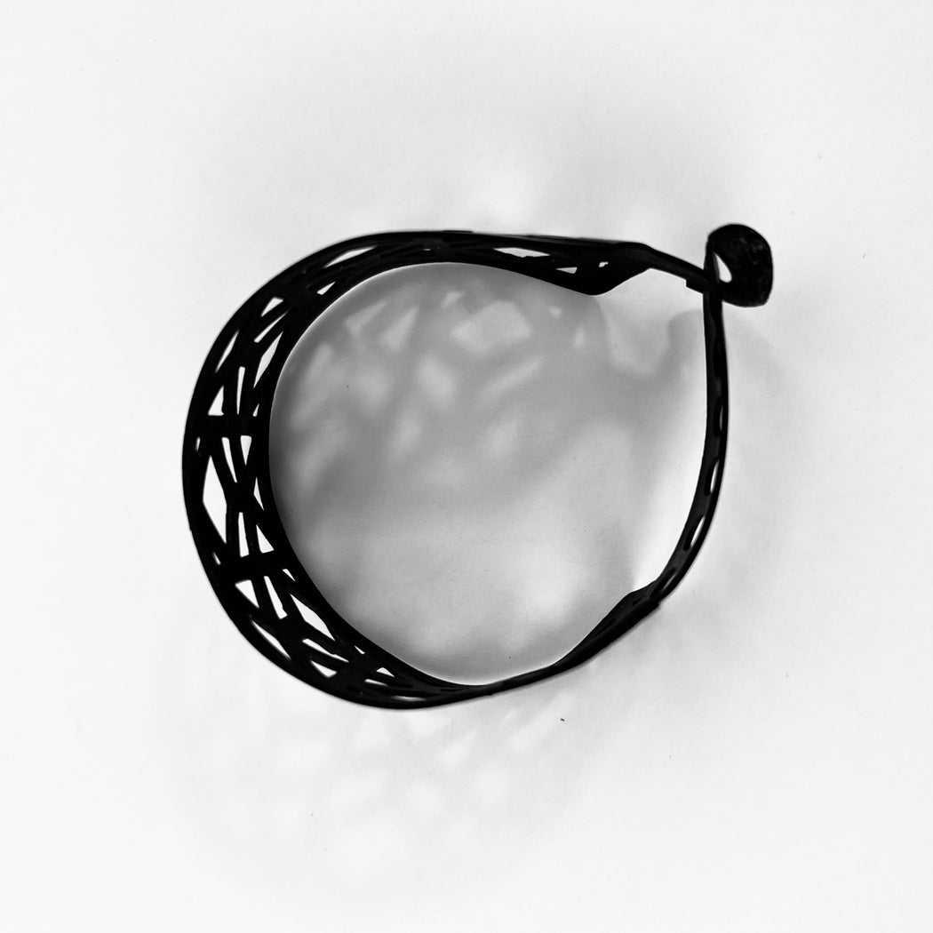 Tropical Vine Bracelet handcrafted in Black Verdasil™, Verdari™ collection — Designed For Motion. Performance jewelry by KADEN & KAI®.