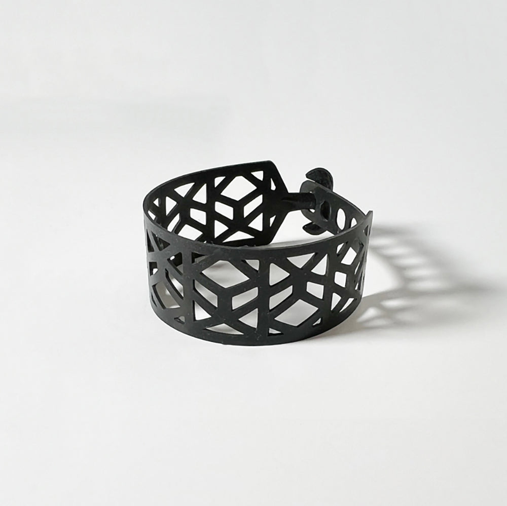 Tropical Vine Bracelet handcrafted in Black Verdasil® | Verdari - Designed for Motion | Performance Jewelry |  KADEN & KAI®