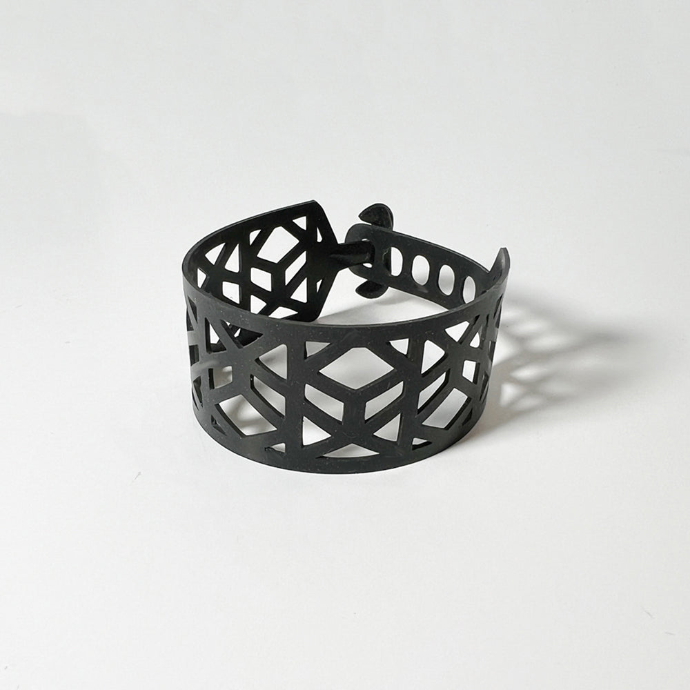Tropical Vine Bracelet handcrafted in Black Verdasil® | Verdari - Designed for Motion | Performance Jewelry |  KADEN & KAI®