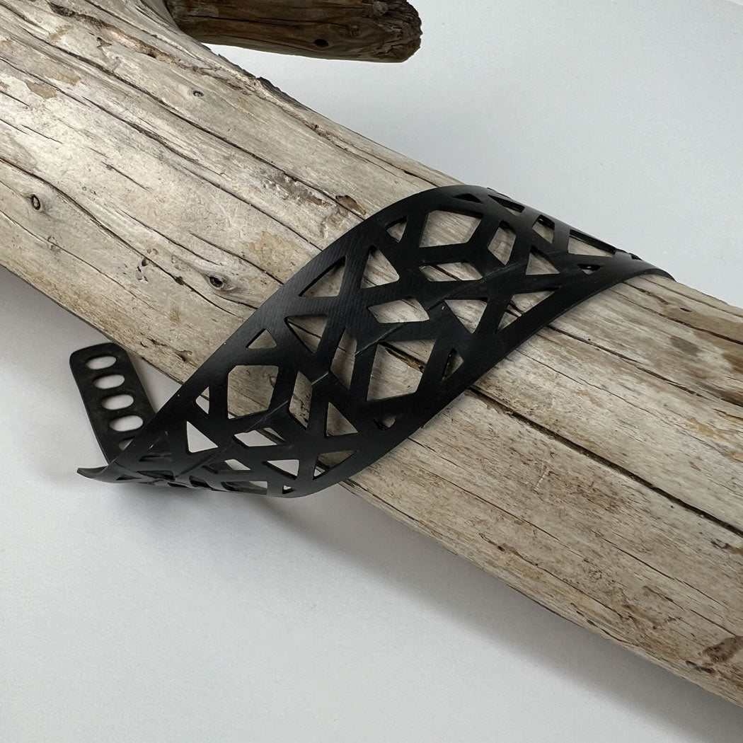 Tropical Vine Bracelet handcrafted in Black Verdasil™, Verdari™ collection — Designed For Motion. Performance jewelry by KADEN & KAI®.