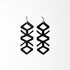 Tropical Vine Earrings handcrafted in Black Verdasil® | Verdari - Designed for Motion | Sustainable Fashion Jewelry |  KADEN & KAI®
