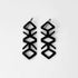 Tropical Vine Earrings handcrafted in Black Verdasil™, Verdari™ collection — Designed For Motion. Performance jewelry by KADEN & KAI®.