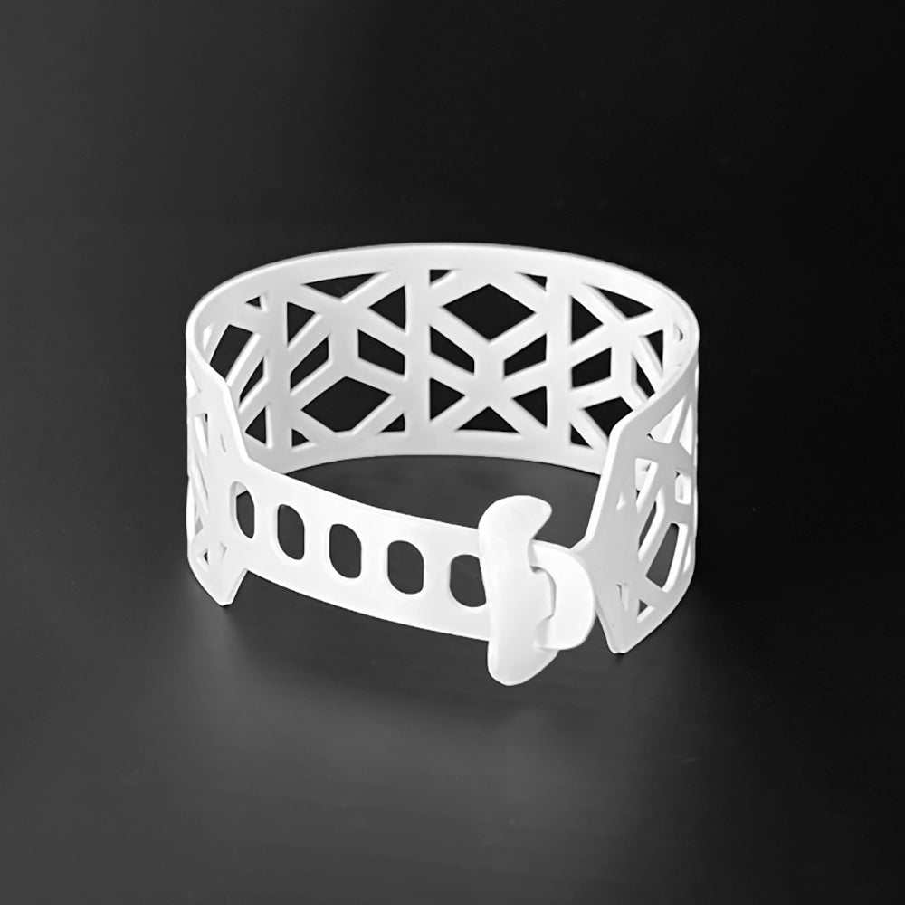 Tropical Vine Bracelet handcrafted in White Verdasil® | Verdari - Designed for Motion | Performance Jewelry |  KADEN & KAI®
