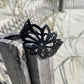 Tropical Flower Bicycle Tube Bracelet on a beach fence | Sustainable Fashion Jewelry | Sustainable Fashion Jewelry | Kaden & Kai