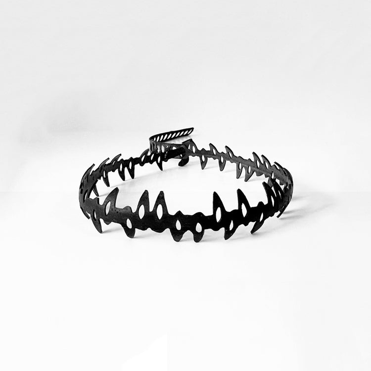 Fierce Bicycle Tube Thorn Choker | Sustainable Fashion Jewelry | Kaden & Kai