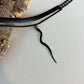 Snake Charm Ribbon Choker Necklace | Sustainable Fashion Jewelry | Call of the Wild Collection | Kaden & Kai