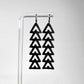 Momentum Bicycle Tube Triangle Earrings on Stand | Sustainable Fashion | Kaden & Kai