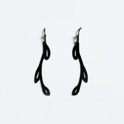 Sweet Ivy Bicycle Tube Earrings | Vine Collection | Sustainable Fashion Jewelry | Designed by Kaden & Kai