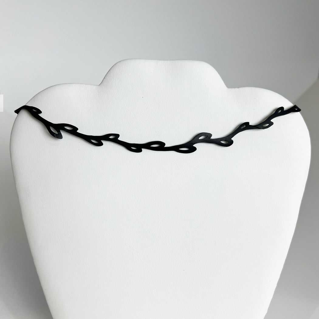 Front View of Sweet Ivy Scoop Necklace | Sustainable Fashion Jewelry | Vine Collection | Kaden & Kai