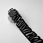 Flat View of Zebra Bicycle Tube Bracelet | Animal Print Bracelets | Kaden & Kai