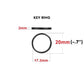 Black Key Ring Dimensions for Key Chain | Kaden & Kai