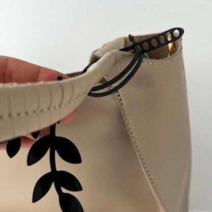 Cascading Vine Bag Charm with strap on handbag | Sustainable Fashion Accessory | Kaden & Kai