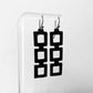 Chain Reaction Bicycle Tube Earrings on Stand | Sustainable Fashion Earrings | Kaden & Kai