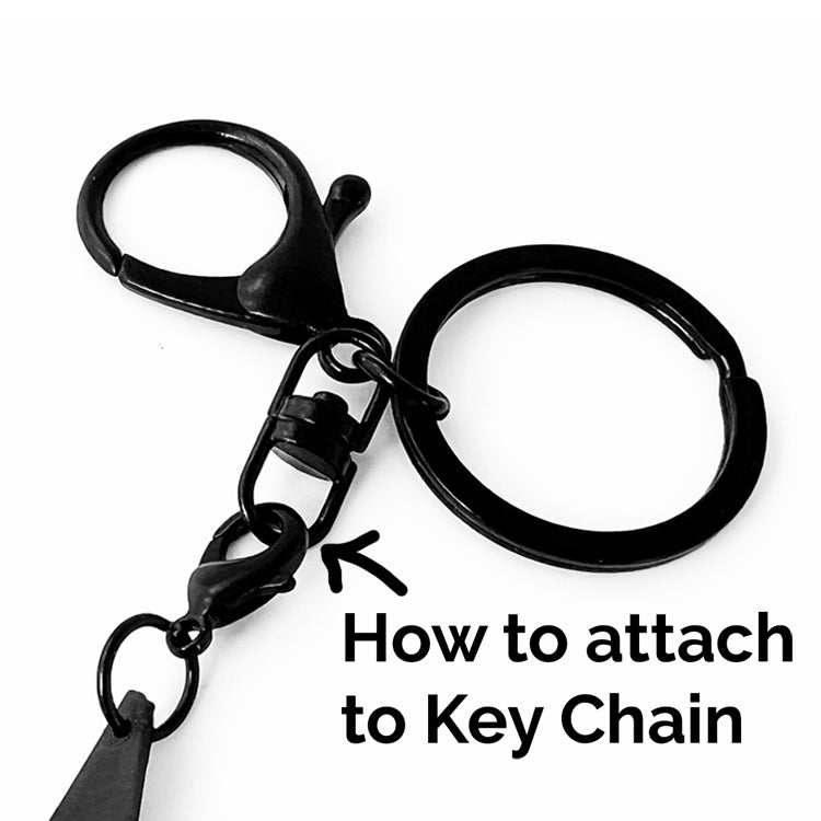 How Bicycle Tube Key Chain Attaches to Keychain | Sustainable Fashion Bag Charm | Kaden & Kai