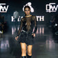 Fierce Bicycle Tube Earrings Worn By Model on Fashion Show Runway | Sustainable Fashion | Kaden & Kai