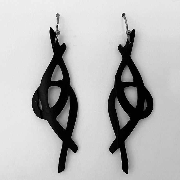 Fire + Whimsy Bicycle Tube Earrings