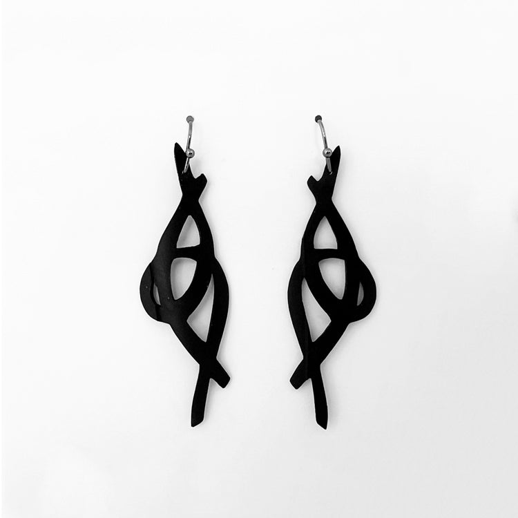 Fire+Whimsy Bicycle Tube Earrings | Sustainable Fashion Earrings | Kaden & Kai