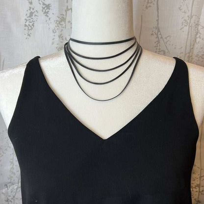 Shockwave Layered Necklace on Mannequin | Sustainable Fashion Jewelry | Geometric Collection | Kaden & Kai