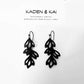 Isla Bicycle Tube Earrings on Display Card | Floral Earrings | Kaden & Kai