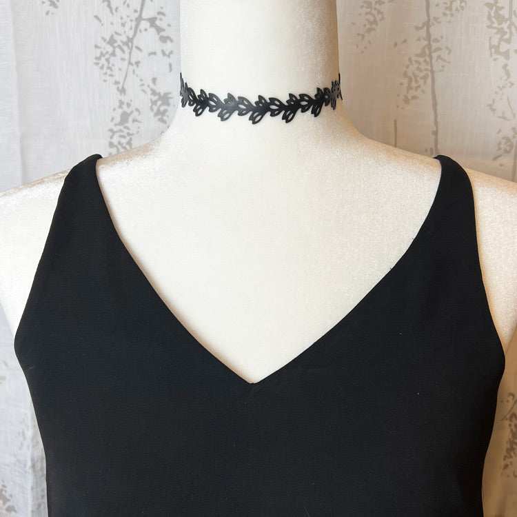 Isla Bicycle Tube Choker on Mannequin | Upcycled Jewelry | Kaden & Kai