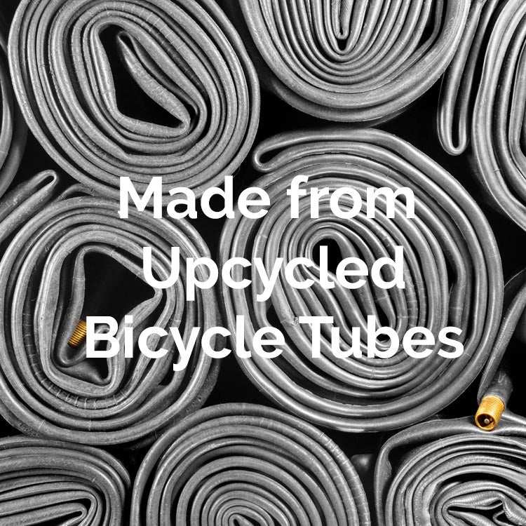 Photo of Bicycle Tubes | Made from Upcycled Bicycle Tubes | Sustainable Fashion Jewelry | Kaden & Kai