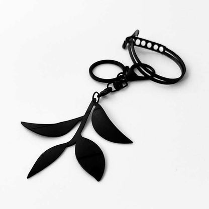 Olive Branch Bag Charm with Adjustable Strap | Sustainable Fashion Accessory | Kaden & Kai