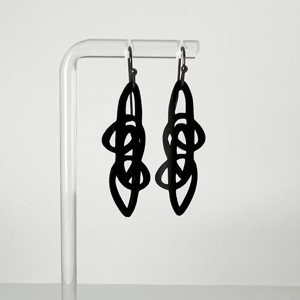 Pure Whimsy Bicycle Tube Earrings