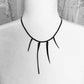 Saber Tooth Choker Necklace Made from Bicycle Tubes | Sustainable Fashion Jewelry| Kaden & Kai