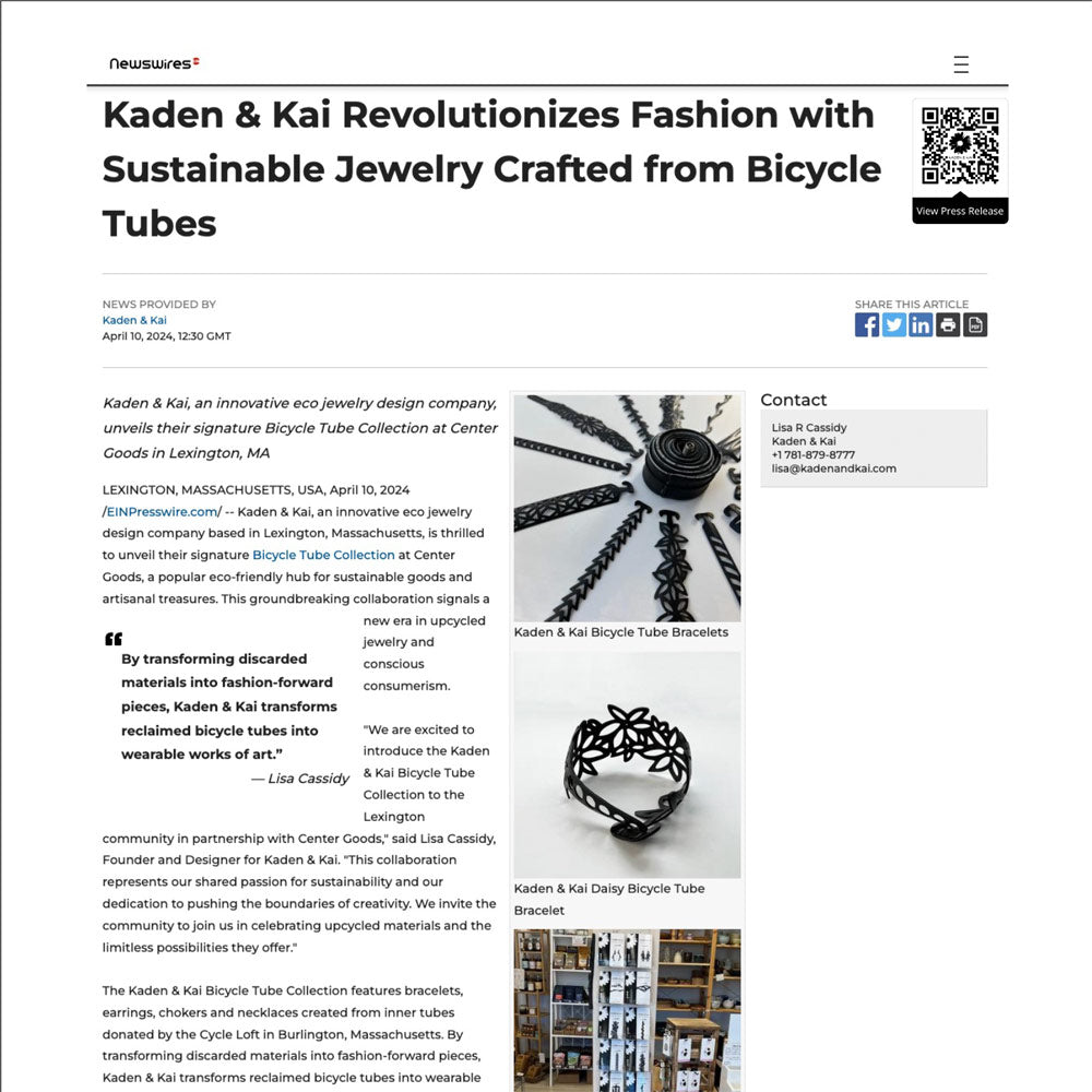 Kaden & Kai  Unveiled at Center Goods in Lexington, Massachusetts | Sustainable Fashion Jewelry | Kaden & Kai