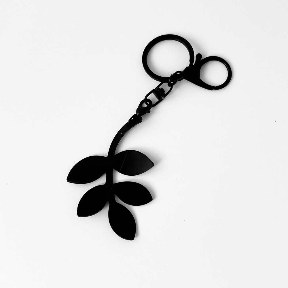 Twirly Twig Leaf Bag Charm | Sustainable Fashion Accessory | Vine Collection |Kaden & Kai