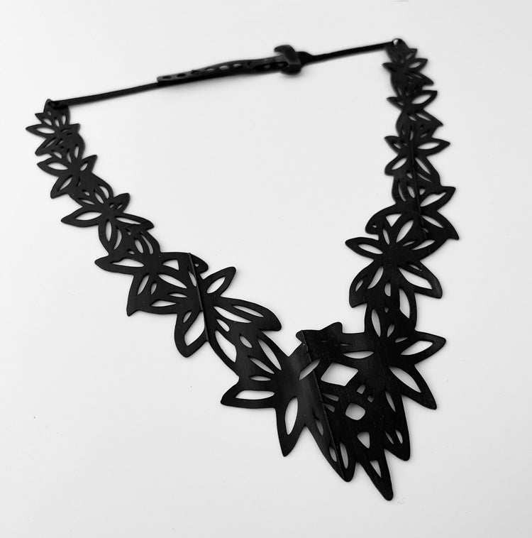 Wildflower Bicycle Tube Necklace | Sustainable Fashion Jewelry | Floral Collection |Kaden & Kai