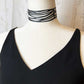 Zebra Bicycle Tube Choker on Mannequin | Sustainable Fashion Jewelry | Kaden & Kai