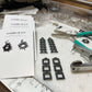 Workshop photo of Sunburst, Chain Reaction and Momentum Earrings Being Made |  Sustainable Fashion Jewelry | Kaden & Kai